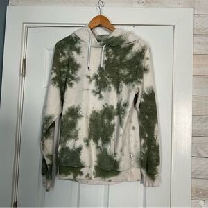 Feat blanketblend Sweatshirt Hoodie Jumper White and Green Size Medium